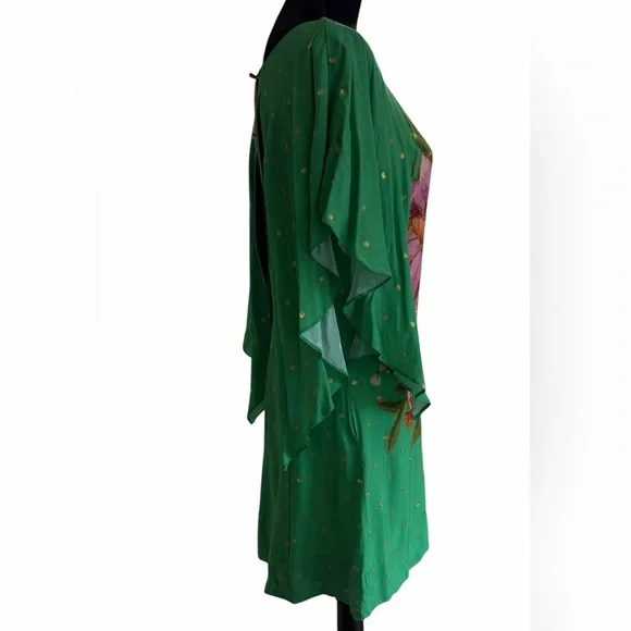 NWT FARM Rio short kaftan green dress Size Small - Picture 4 of 10